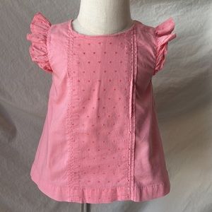 ♥️ 3 for $17 babyGap pink flutter sleeve top